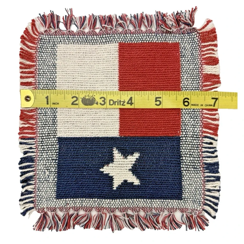Texas Lone Star Flag Coasters Mug Mats Decorative & Useful Set of 2
